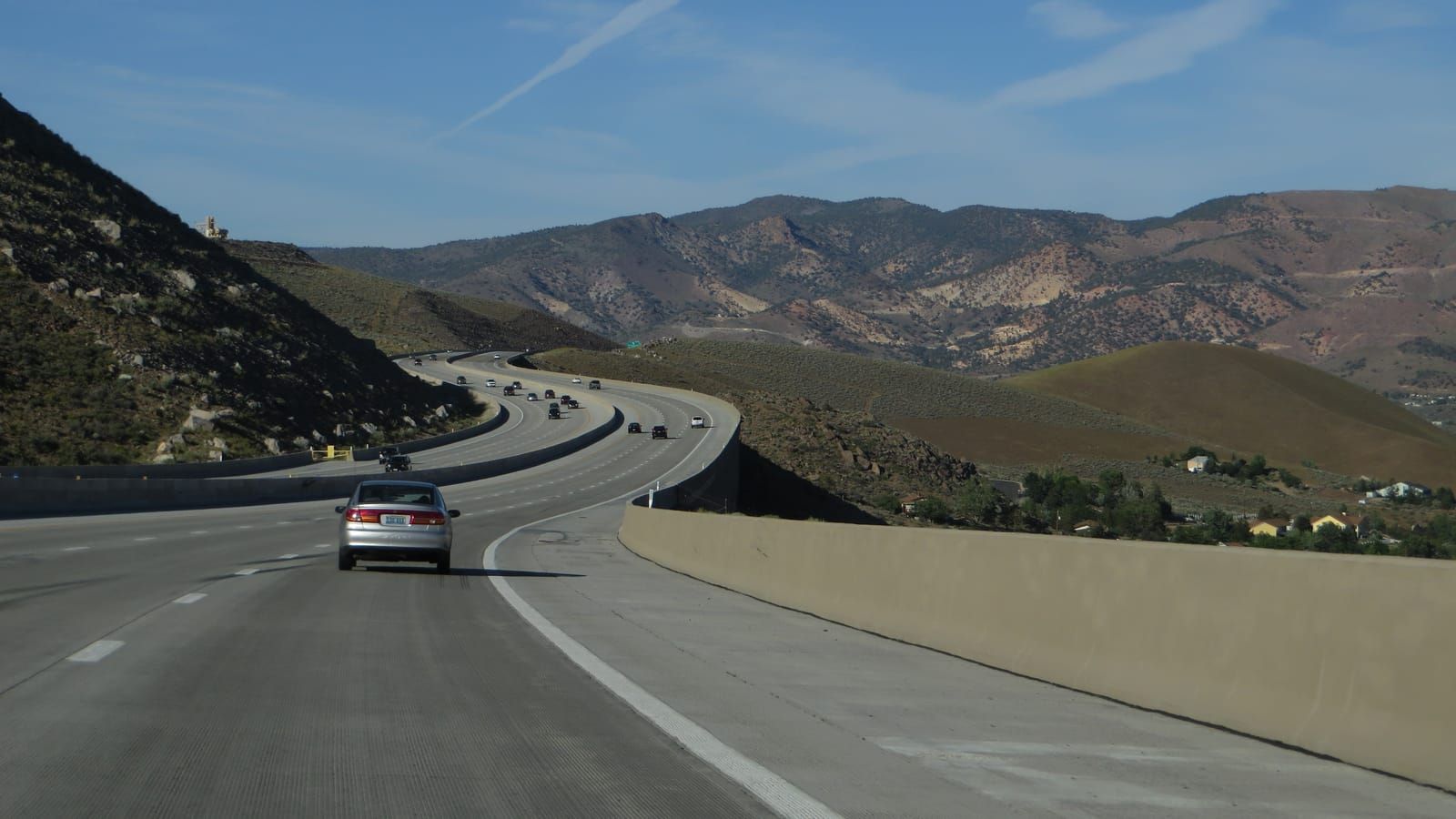 I-580/US-395 above Pleasant Valley, between Reno and Carson City